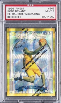 1996-97 Finest Refractor (With Coating) #269 Kobe Bryant Rookie Card – PSA MINT 9